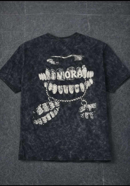 IVORA “GRILLS” WASHED OVERSIZED TEE