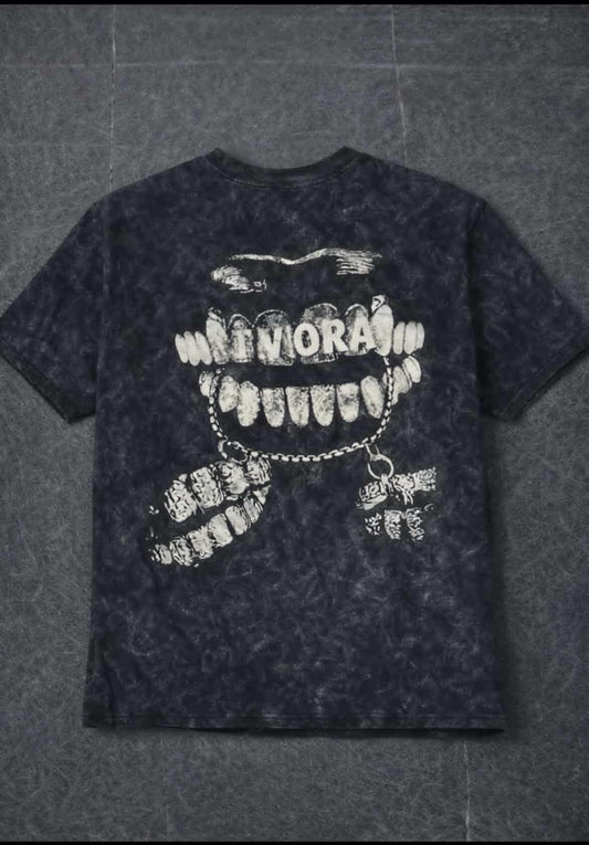 IVORA “GRILLS” WASHED OVERSIZED TEE